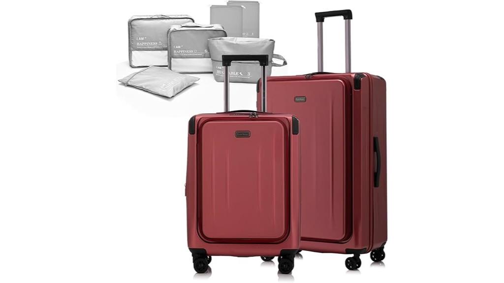 six piece travel luggage set