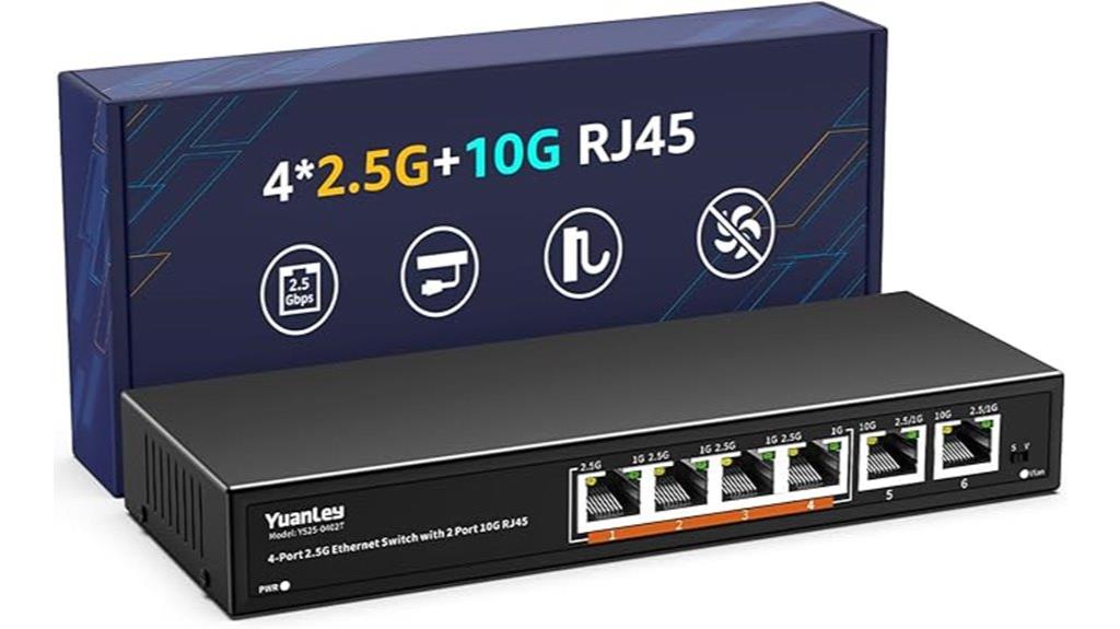 six port high speed ethernet