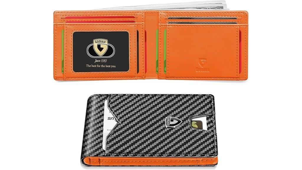 slim rfid carbon wallet
