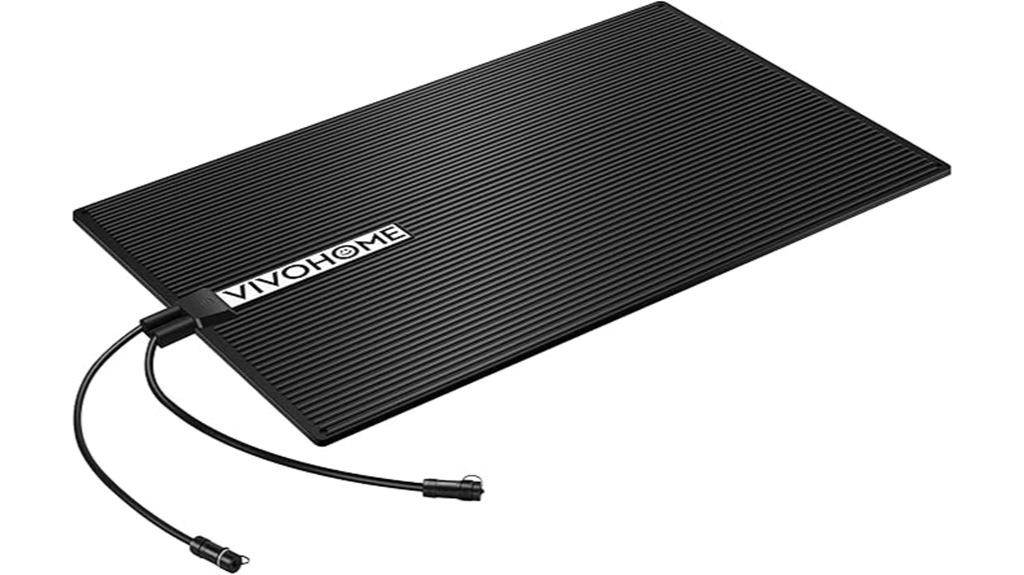 snow melting mat with grounding