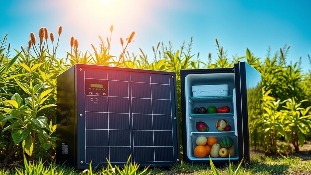 solar battery banks for refrigerators