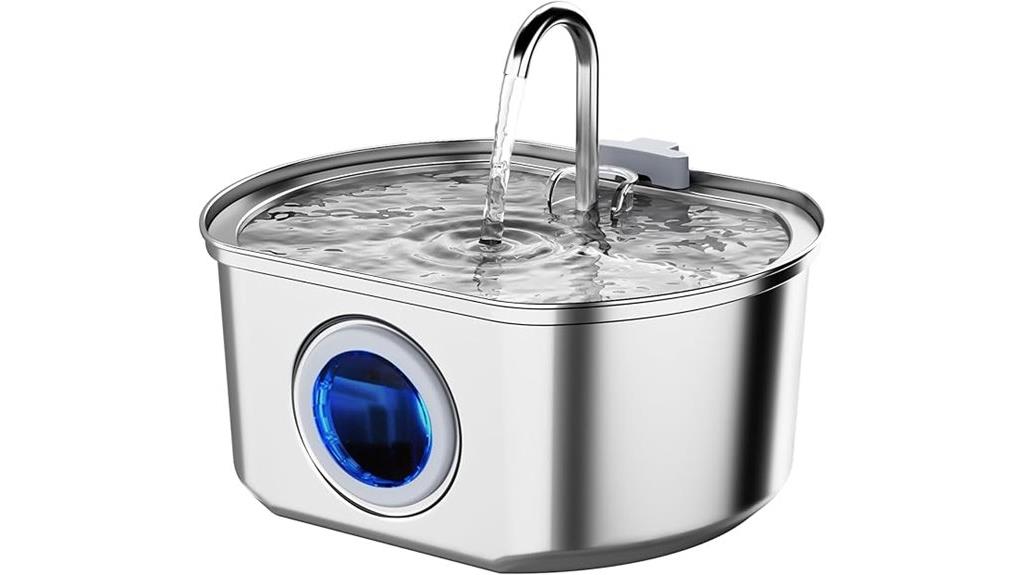 stainless steel cat fountain