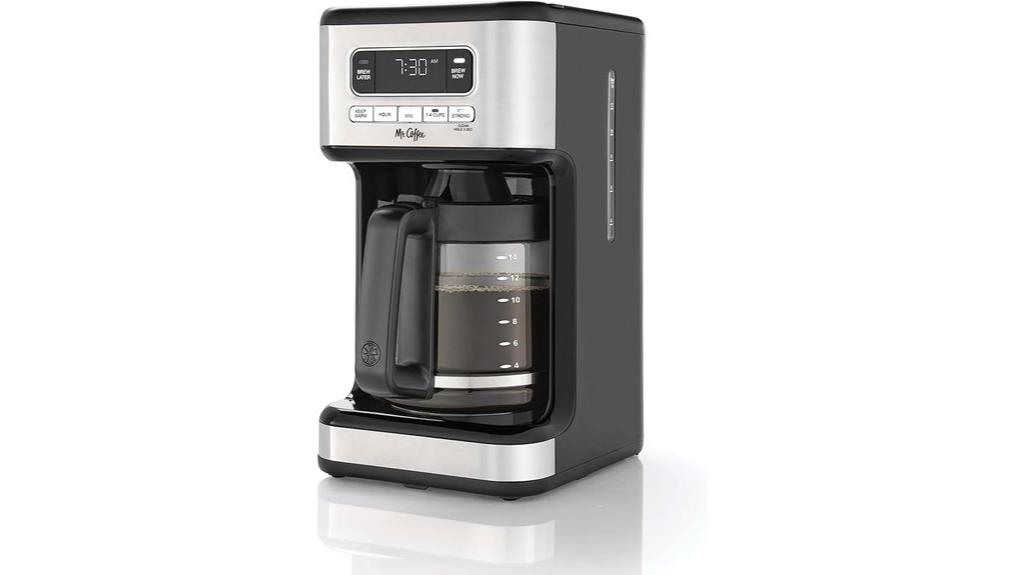 stainless steel programmable coffee maker
