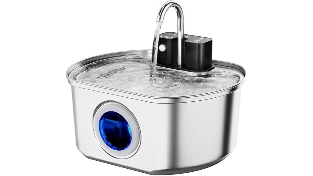 stainless wireless cat fountain