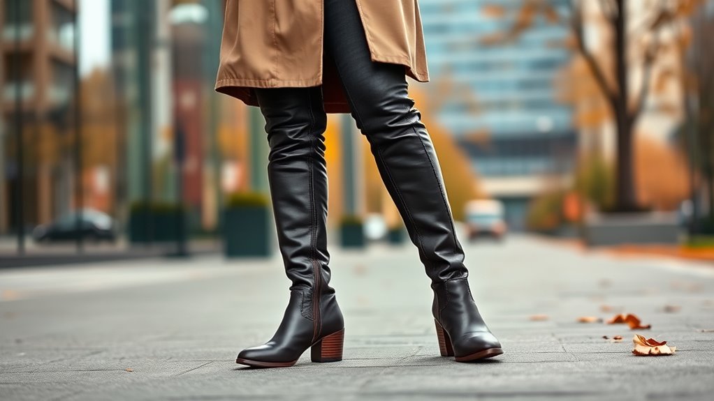 stylish comfortable wide calf boots