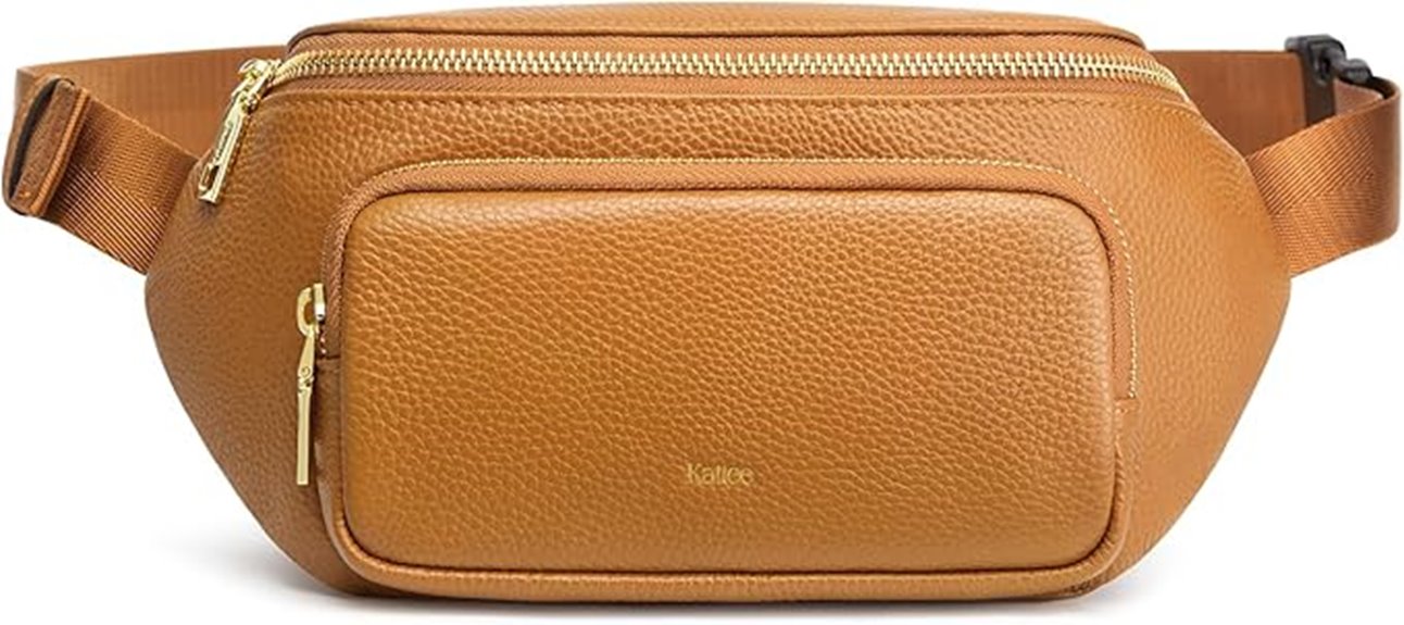 stylish women s leather fanny pack