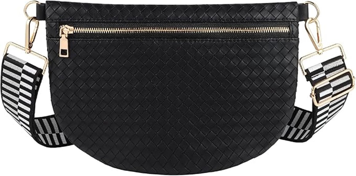 stylish woven crossbody bag