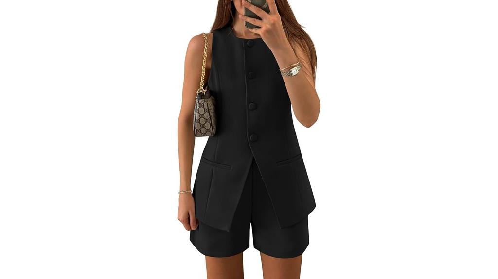 summer two piece shorts set