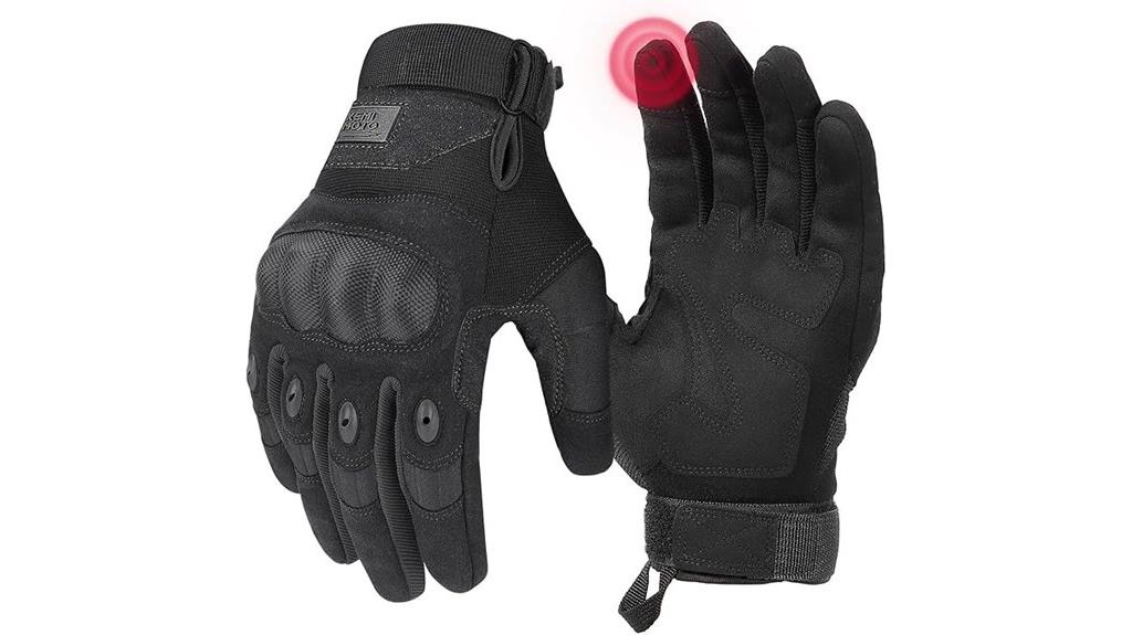 tactical motorcycle touchscreen gloves