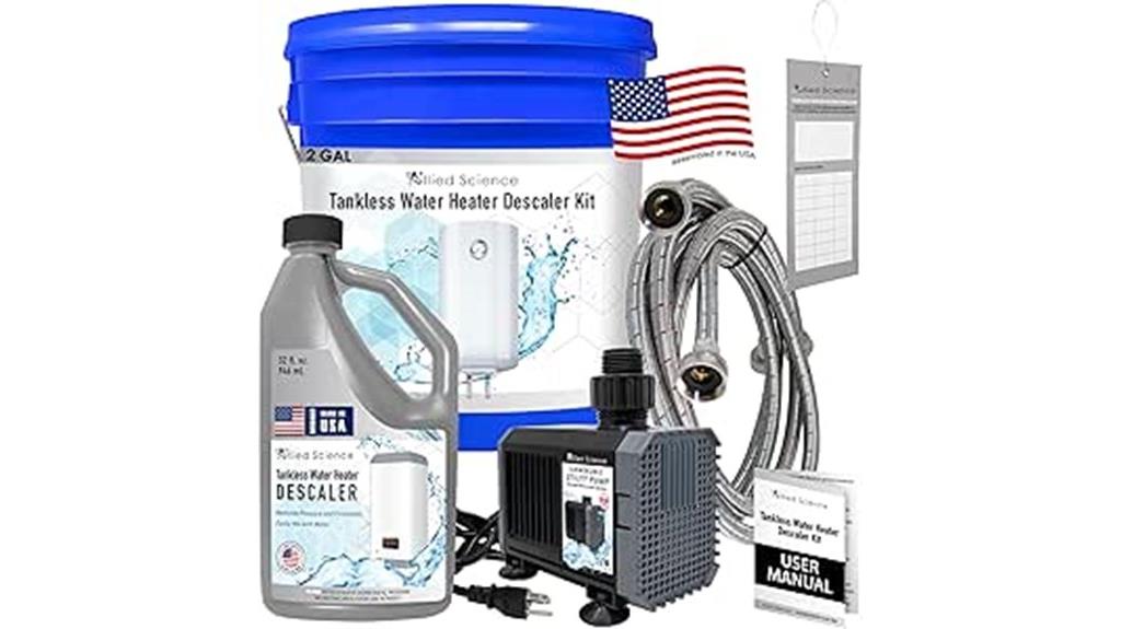 tankless heater flushing kit
