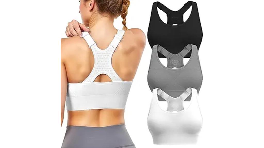 three pack sports bras