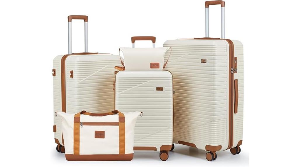 three piece hard shell luggage