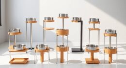 top adjustable pet feeding stands