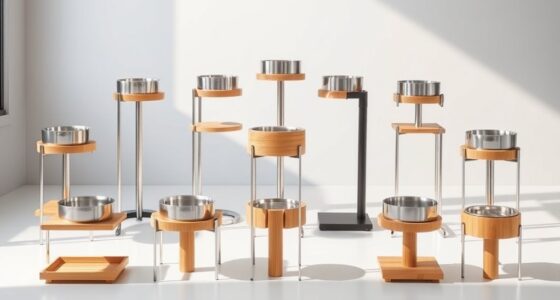 top adjustable pet feeding stands