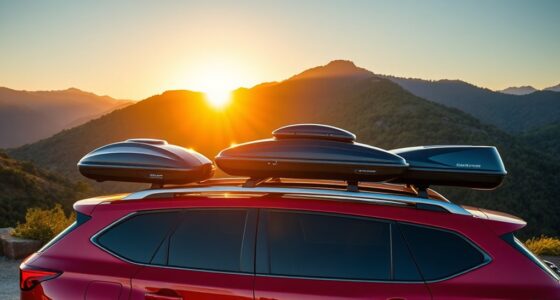 top high end roof cargo boxes