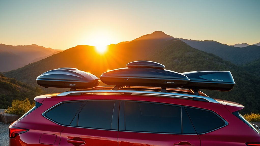 top high end roof cargo boxes