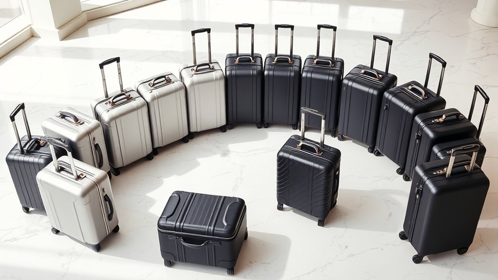 top premium expandable suitcase sets