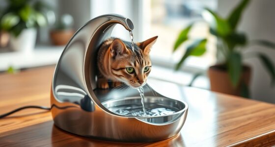 top stainless steel cat fountains