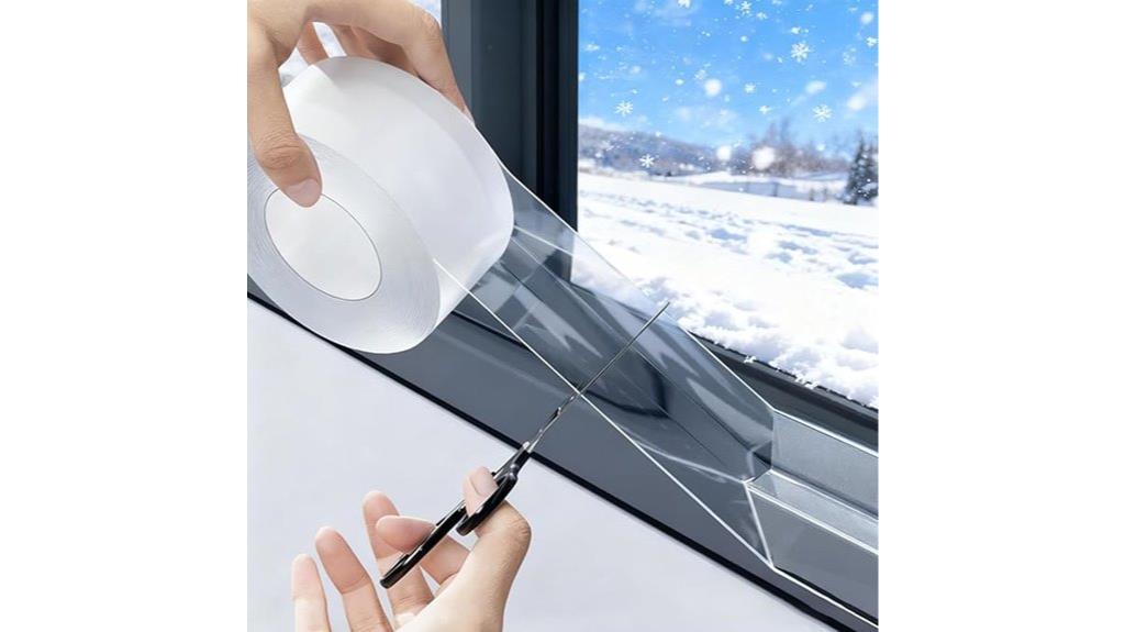 transparent weatherproof window tape
