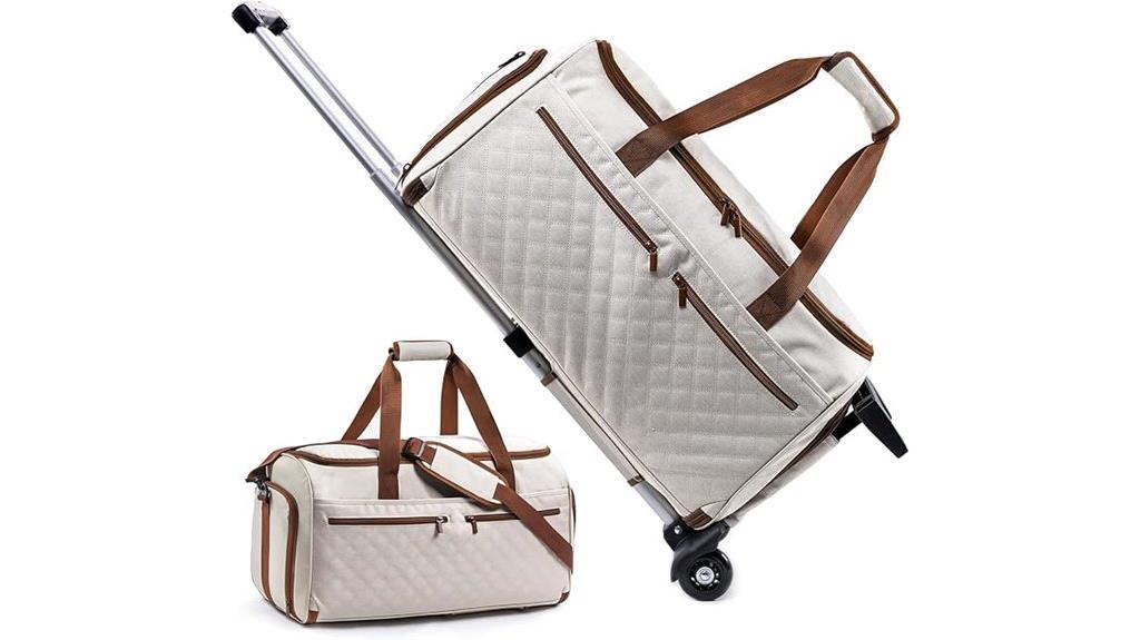 travel garment bag with wheels