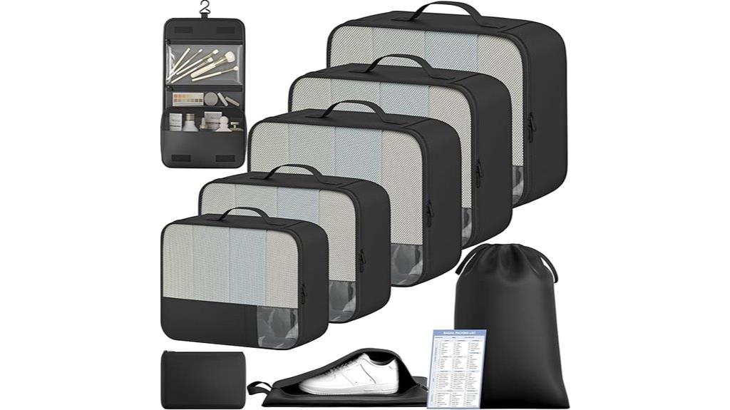 travel organizer packing cubes