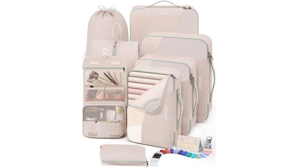 travel packing cube set
