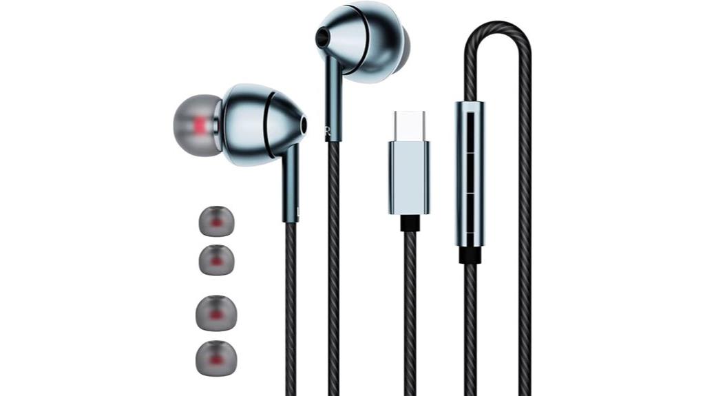usb c noise cancelling earbuds