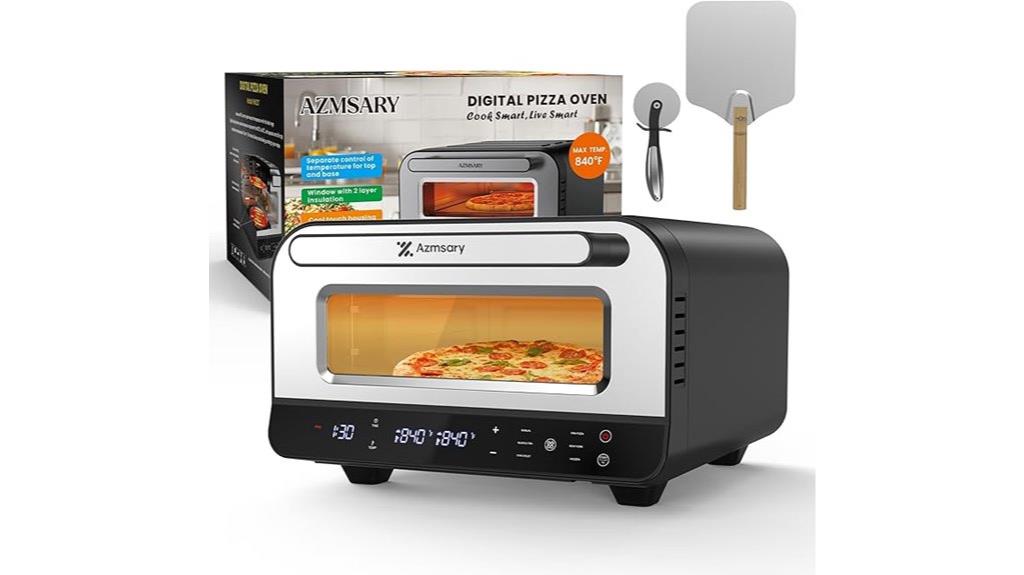 versatile 6 program pizza oven