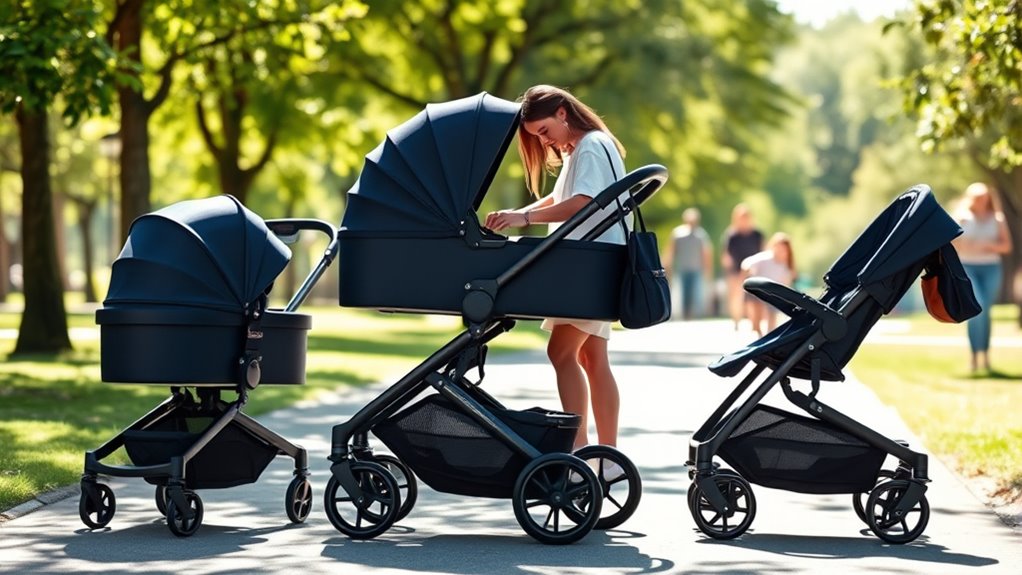 versatile family travel strollers