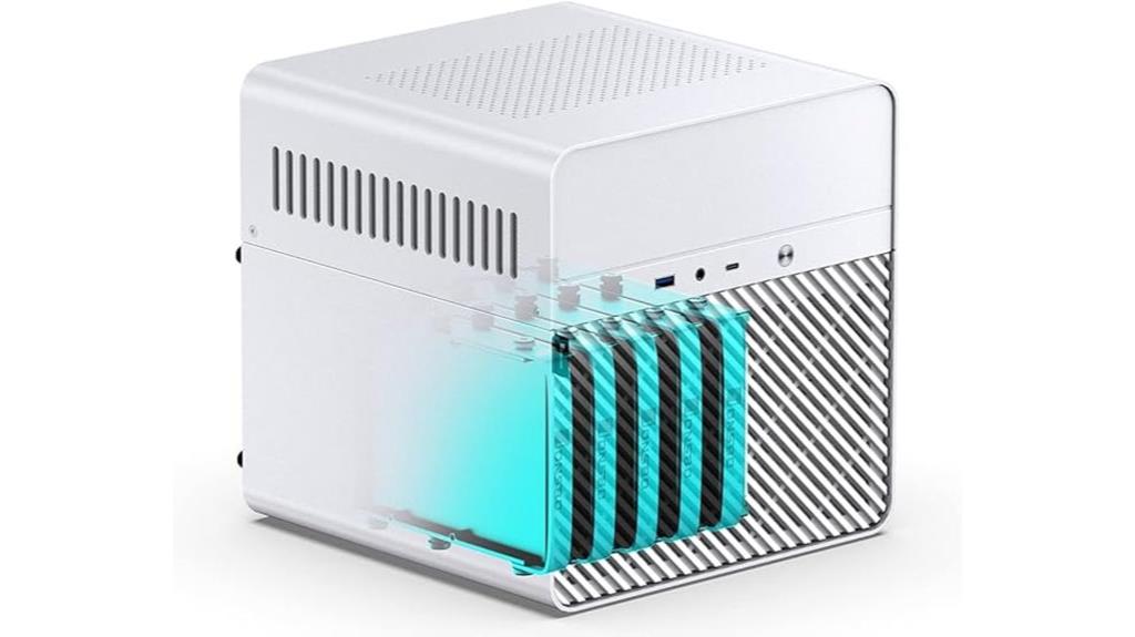 white nas itx case