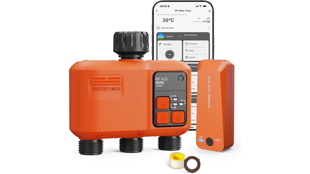 wifi enabled garden sprinkler timer