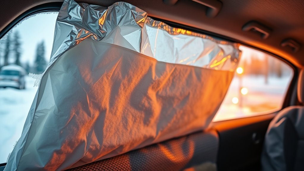 winter camping car insulation