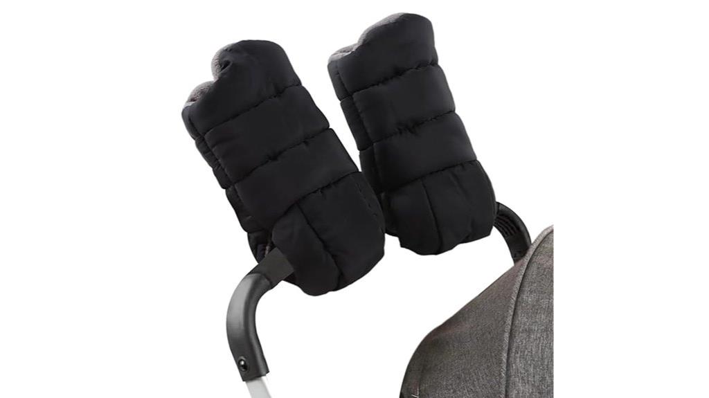 winter fleece stroller gloves
