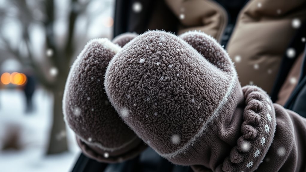 winter stroller hand muff considerations