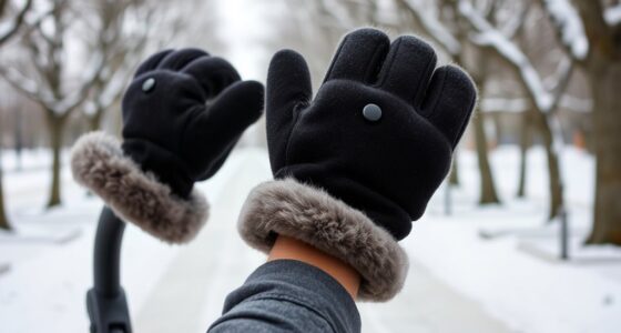 winter stroller hand muffs