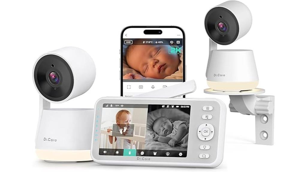 wireless dual camera baby monitor