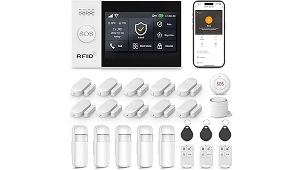 wireless home touch alarm