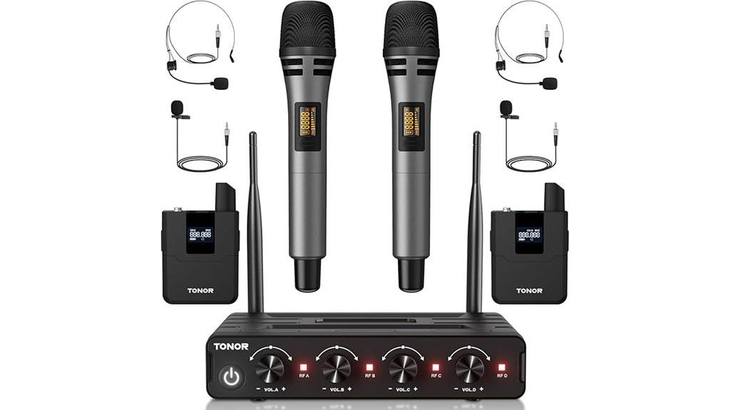 wireless microphone multiple transmitters