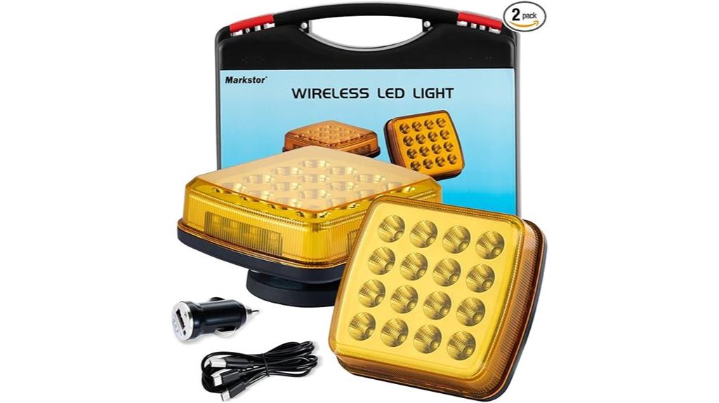 wireless rechargeable safety flares