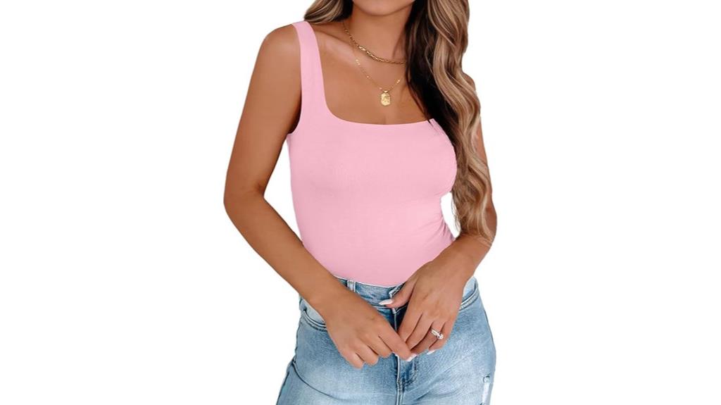 women s square neck tank