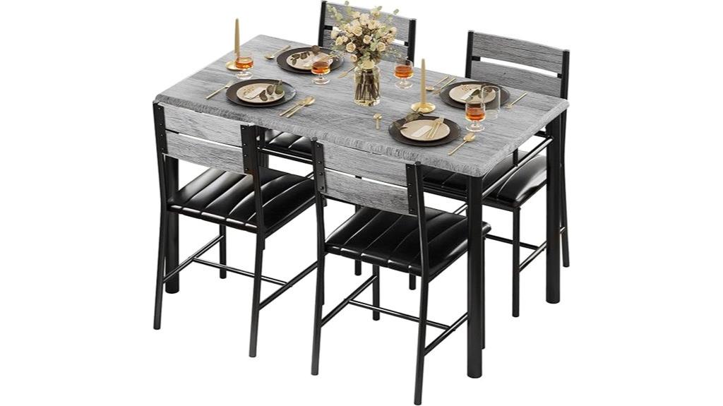 wooden dining set four