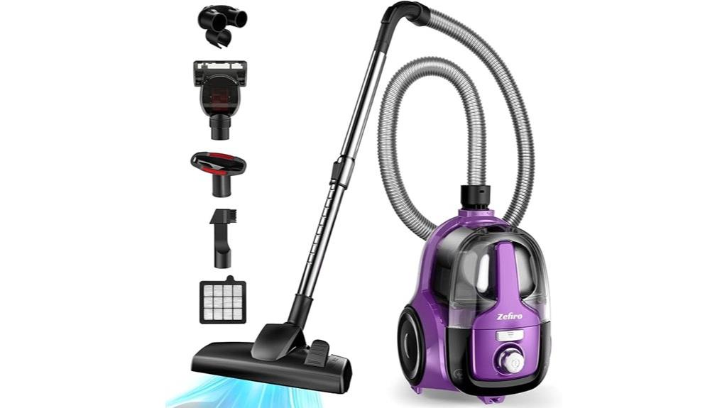 zefiro 28kpa bagless vacuum