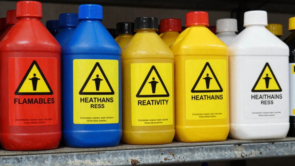 chemical labels ensure safe handling
