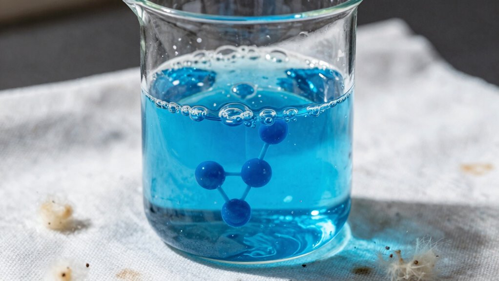 chemical reactions break stains