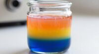 create colorful liquid layers
