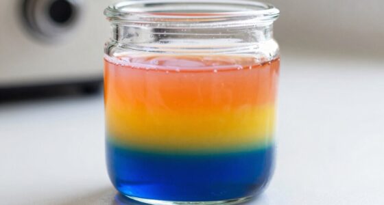 create colorful liquid layers