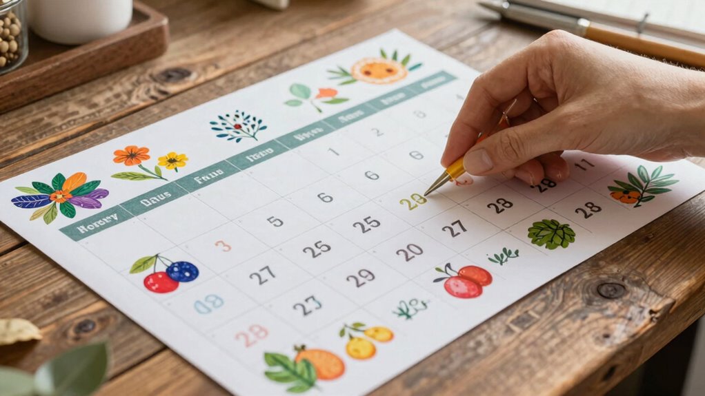 creating a fertility tracking schedule