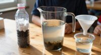 homemade water purification demonstration