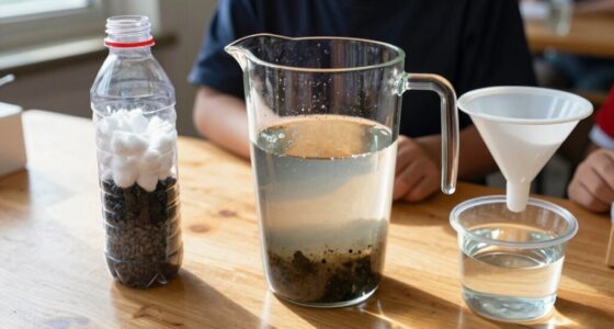 homemade water purification demonstration