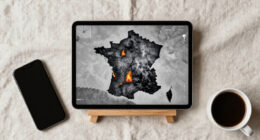 Satellite Image Of Wildfires In France